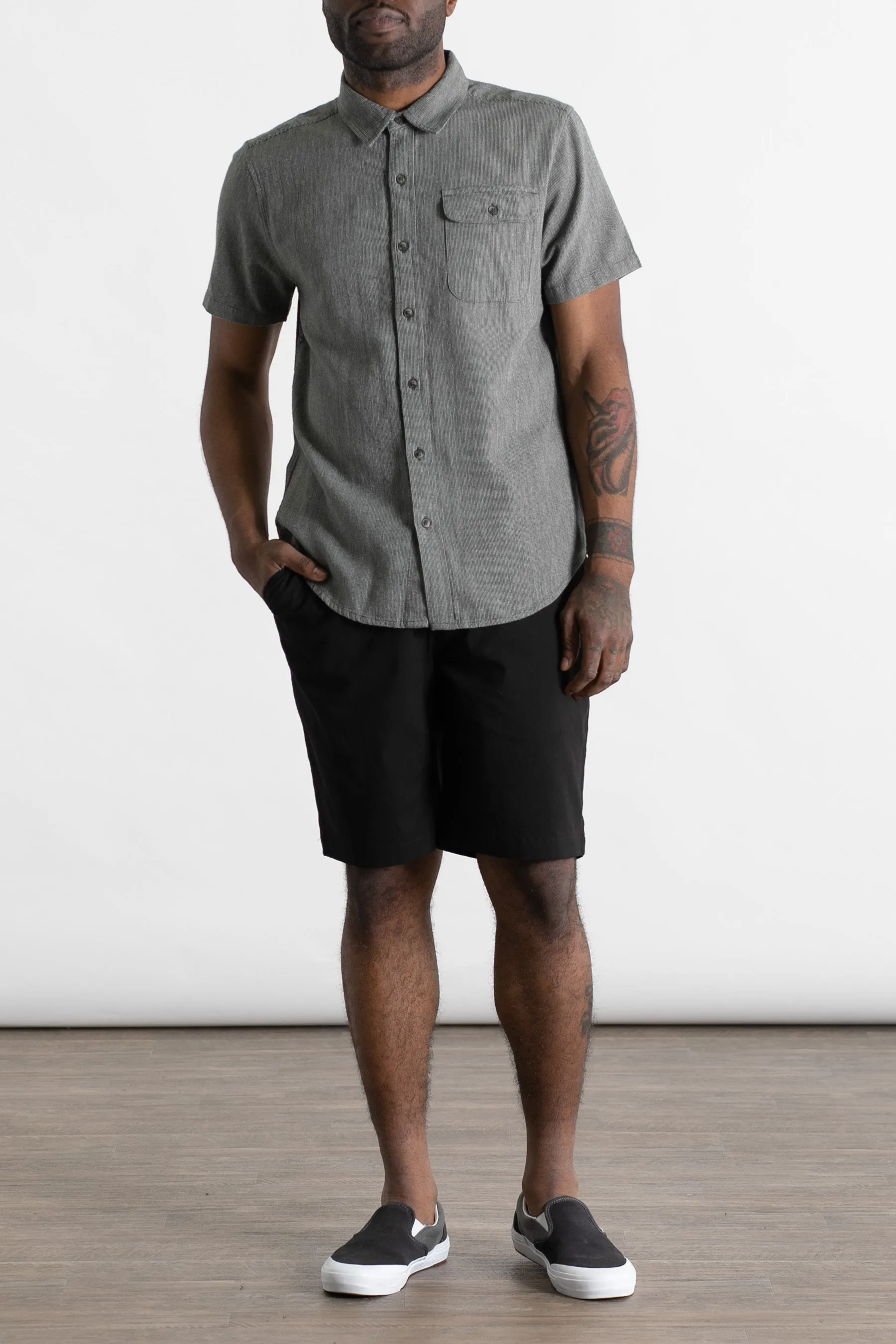 Marten Shirt / Lichen Chevron