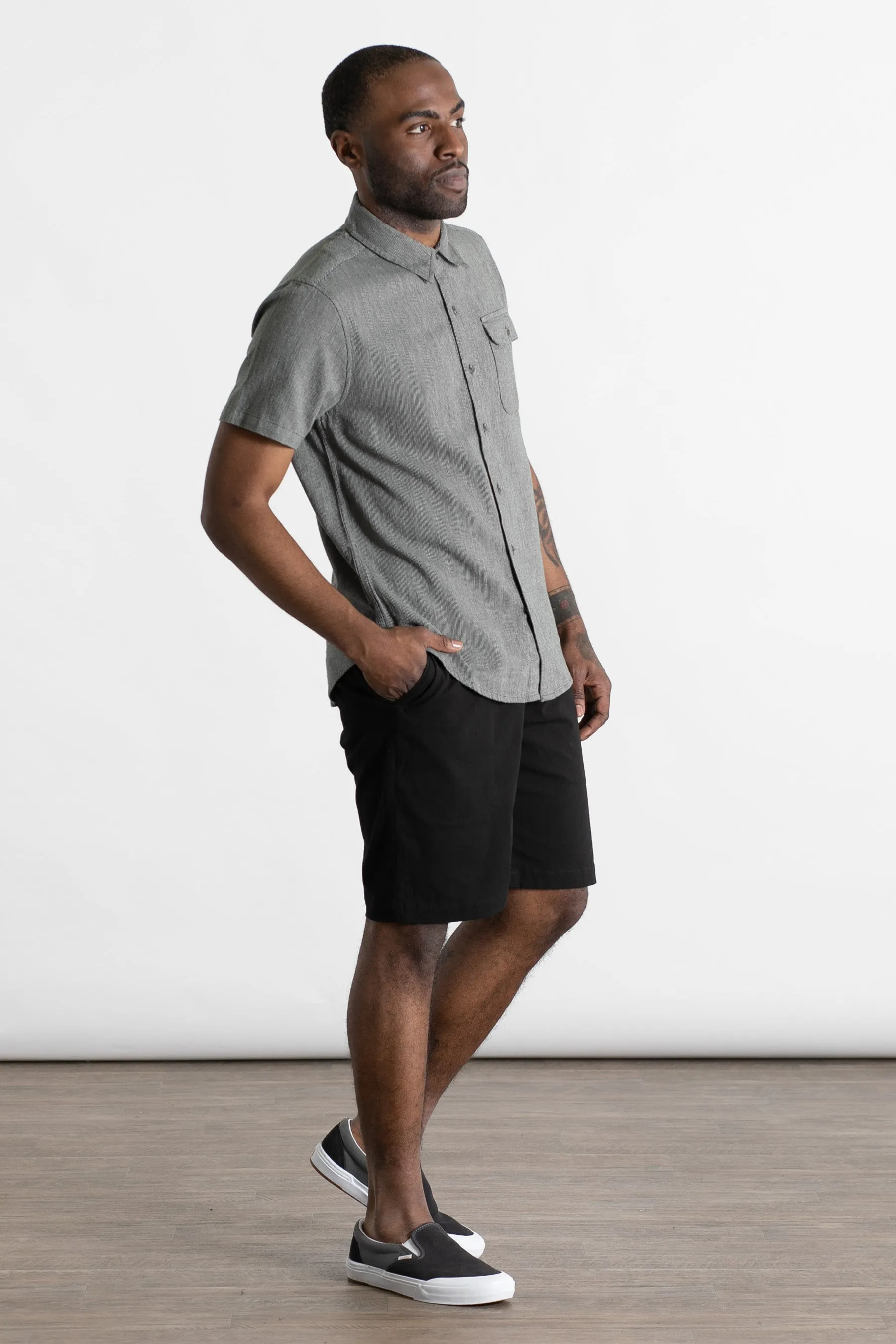 Marten Shirt / Lichen Chevron