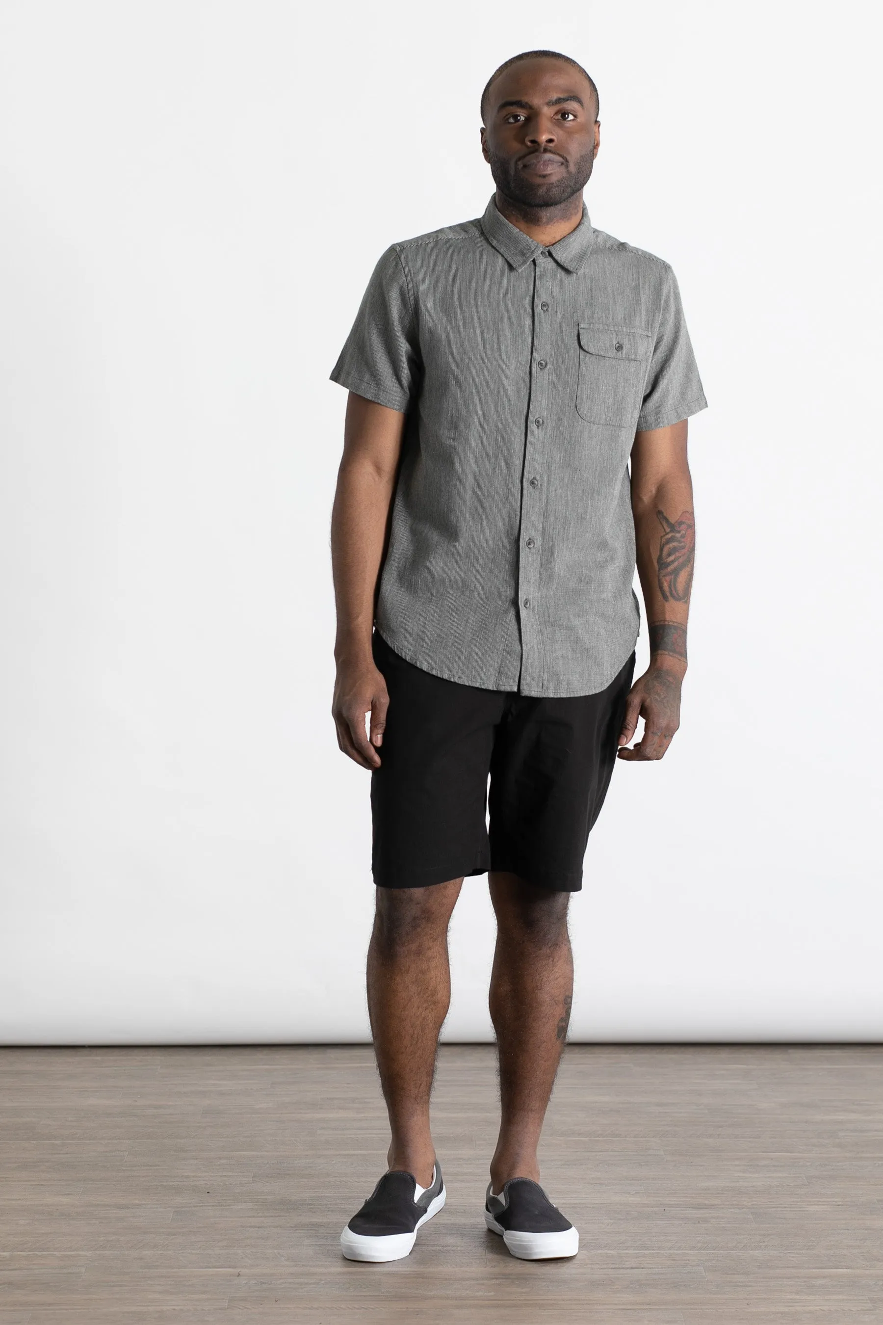 Marten Shirt / Lichen Chevron
