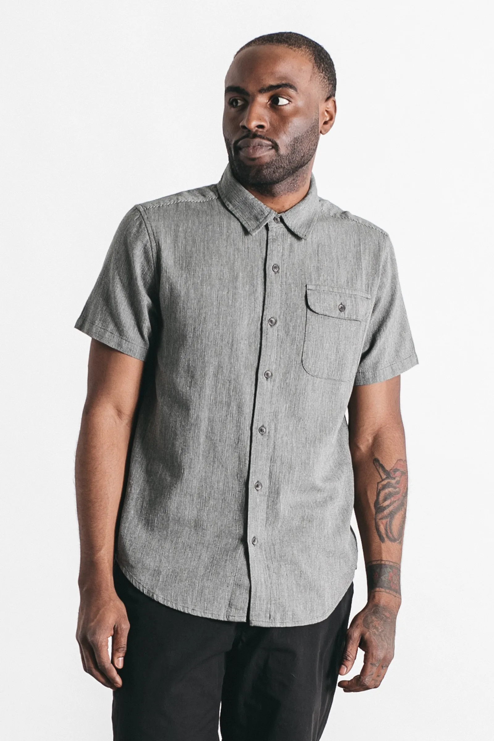 Marten Shirt / Lichen Chevron