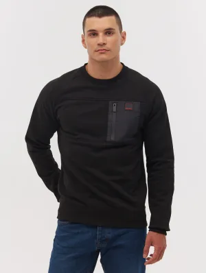 Marton Chest Pocket Crew Neck Sweatshirt