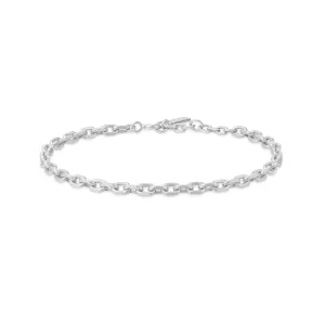 Medium Chain Link Bracelet in Sterling Silver