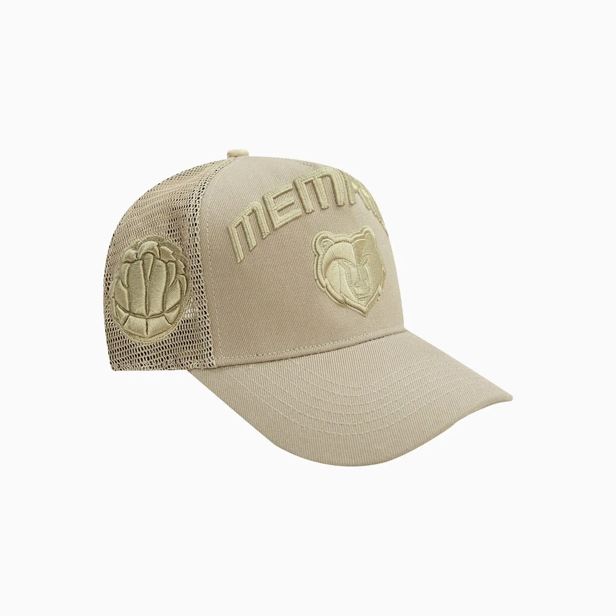 Memphis Grizzlies Neutral Pinch Front Trucker Hat