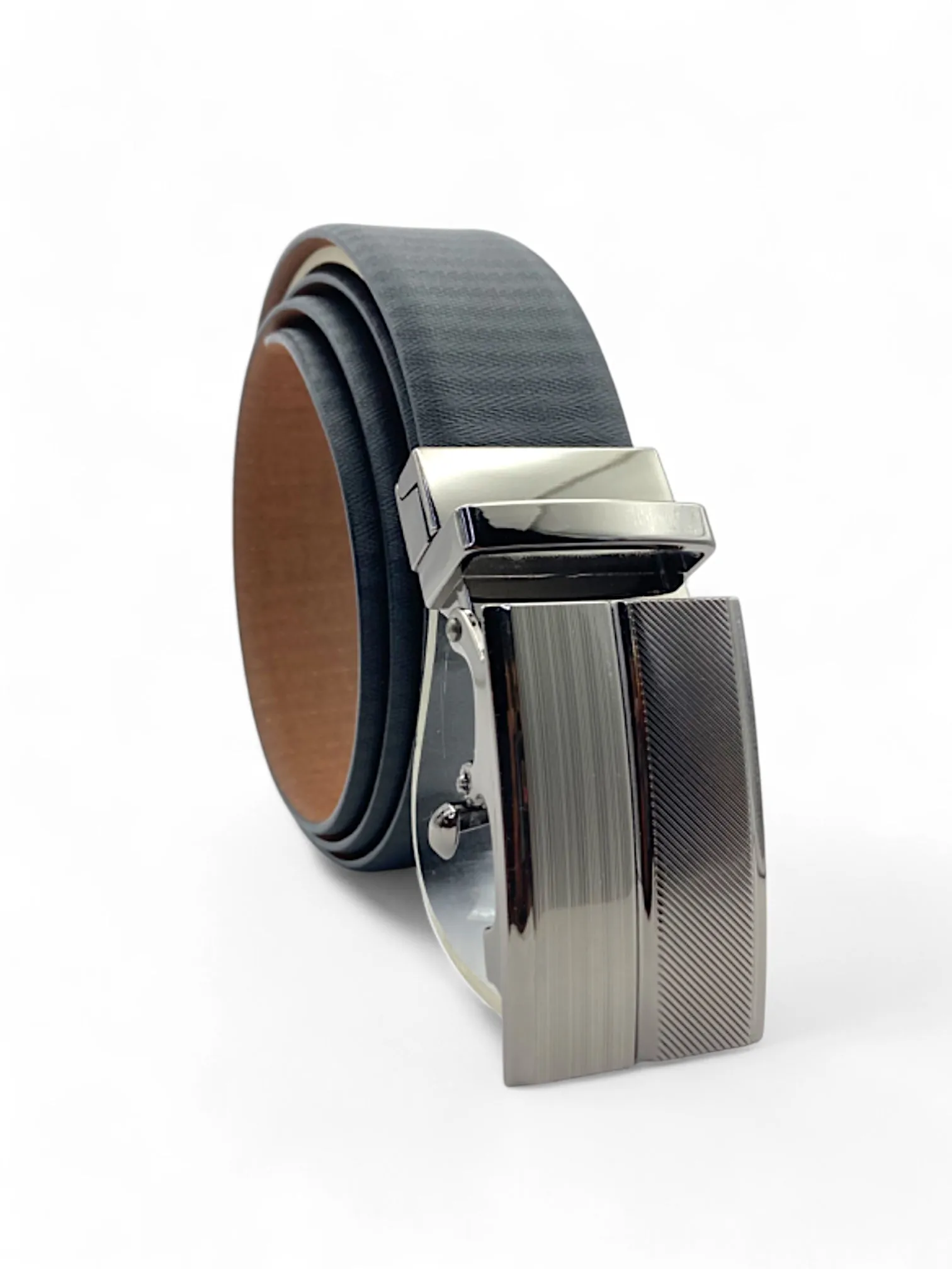 Mens Leather Belt Reversible with Auto-lock Buckle 35mm Trama [RR]
