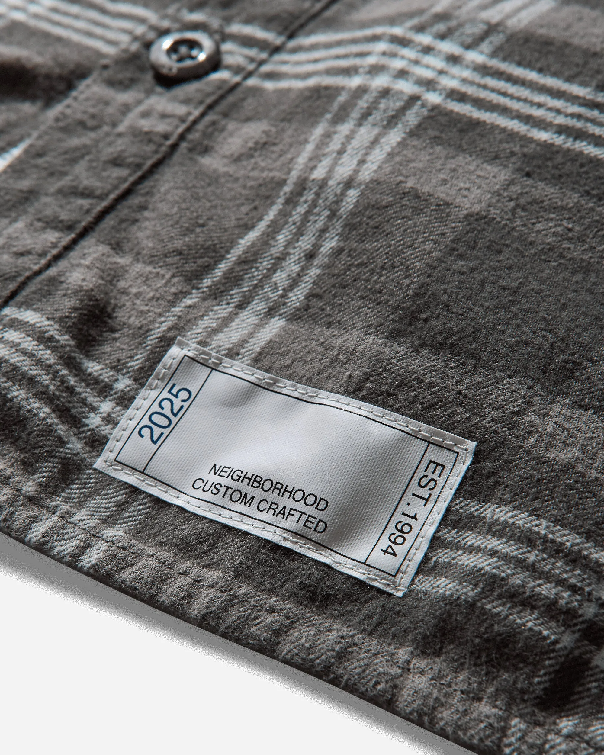 Men's Savage Tartan Check Longsleeve Shirt Gray / Saxe