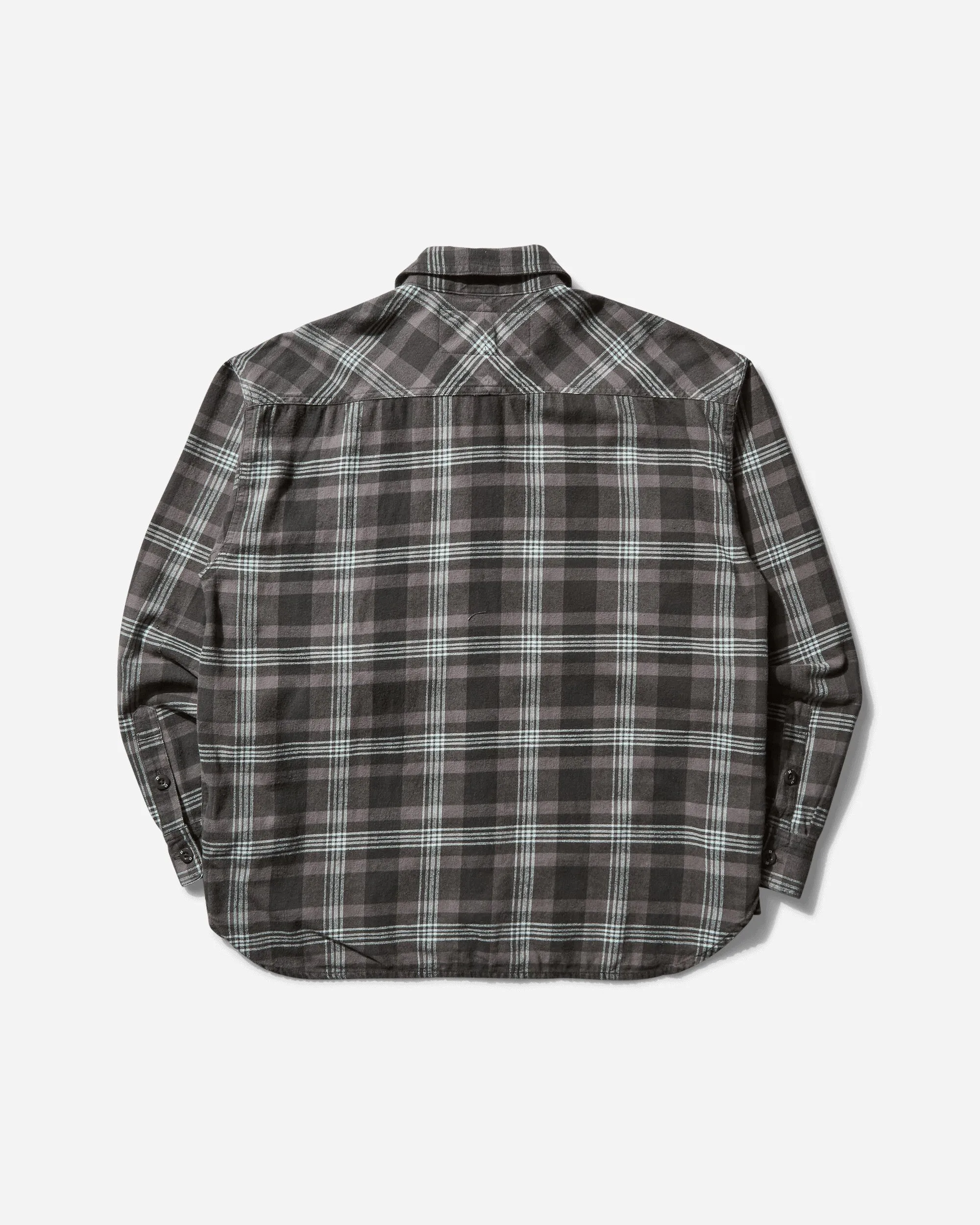 Men's Savage Tartan Check Longsleeve Shirt Gray / Saxe