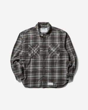 Men's Savage Tartan Check Longsleeve Shirt Gray / Saxe