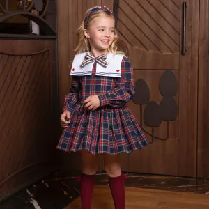 MERAKI - Dress Tartan - Navy