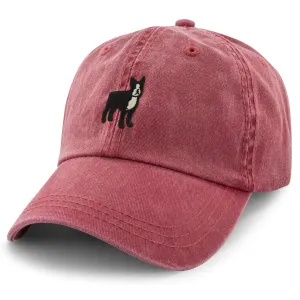Mini Boston Terrier Washed Dad Hat