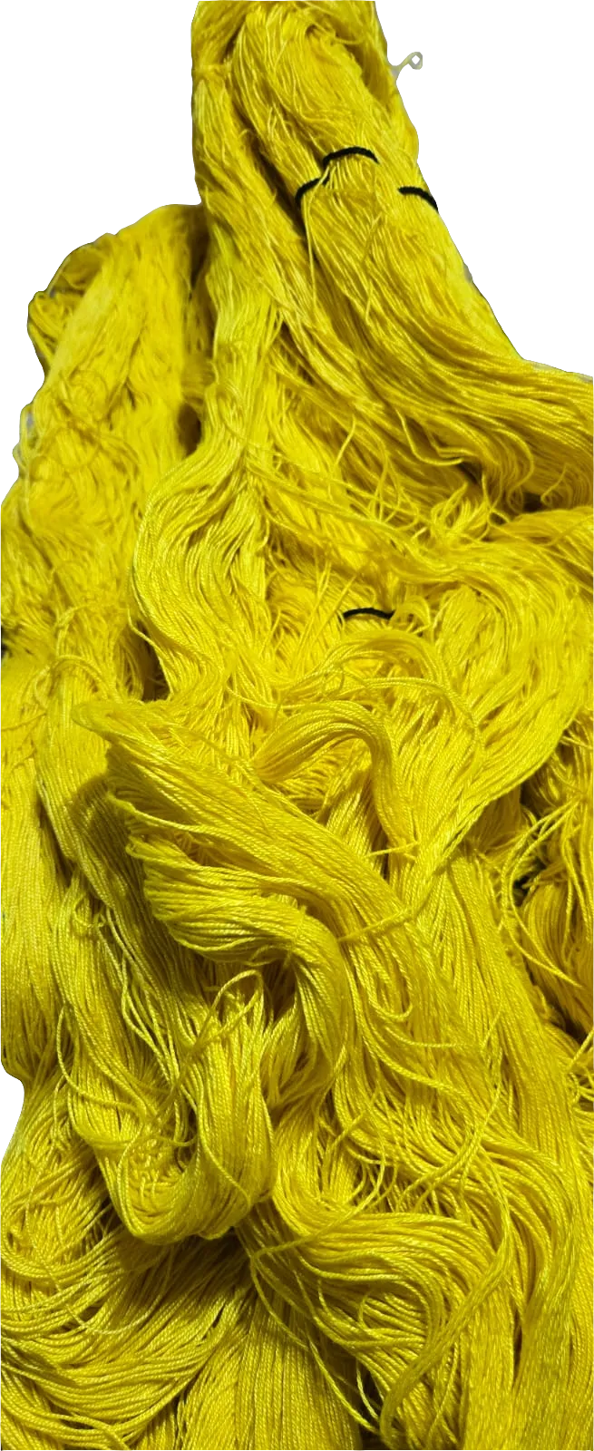 Mulberry Silk Yarn 600M in 100Gram Lemon Yellow