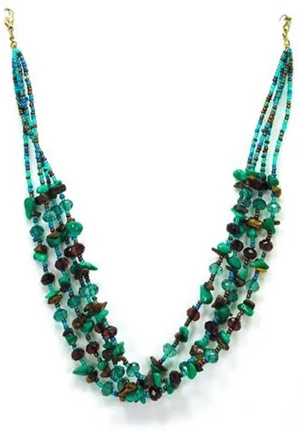 Natural Cut Bead Necklace
