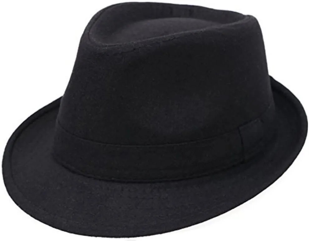 New Classical Style Fedora Hat, Black! Sz M! Great for all seasons!