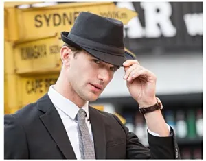 New Classical Style Fedora Hat, Black! Sz M! Great for all seasons!