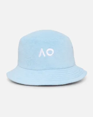 New Era Australian Open '25 Reversible Terry Bucket Hat Pastel Blue
