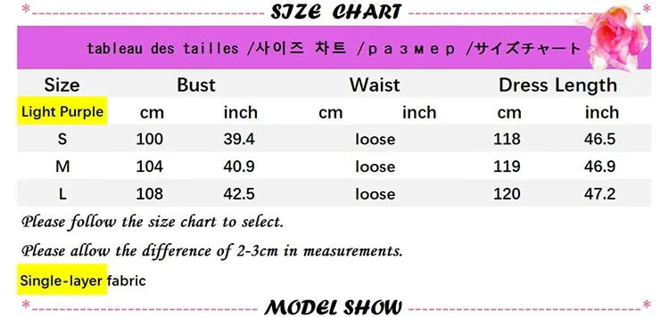 New Fashion Summer Beach Oversized Dress Loose Midi Purple Sundress Vacation Casual Long Robe