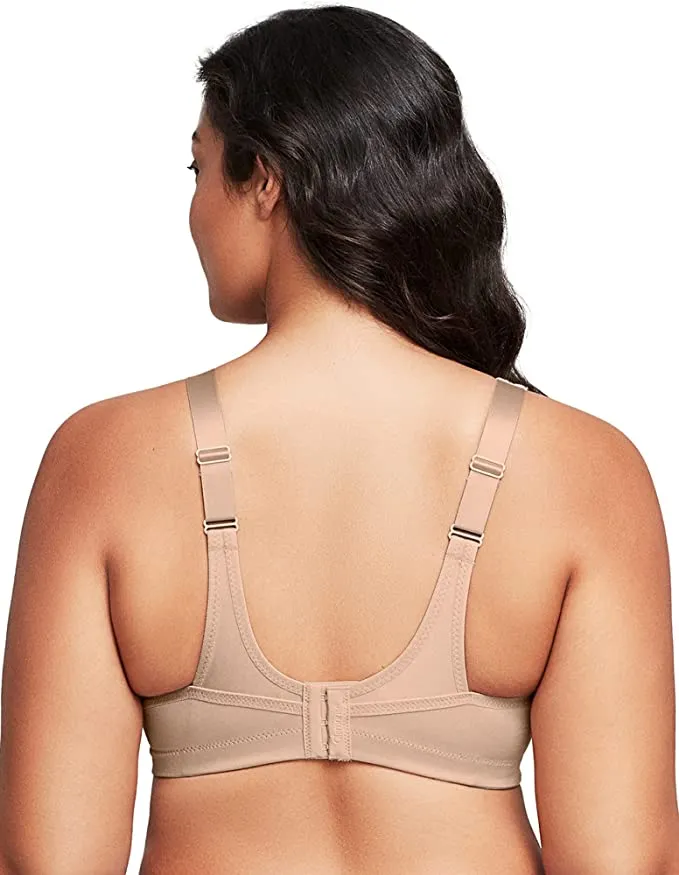 New Women's Glamorise 1066 No Bounce Cami Sports Bra in Cafe, Sz 38I, Also Fits 44DDD, 46DD, 48D ! Retails $55 