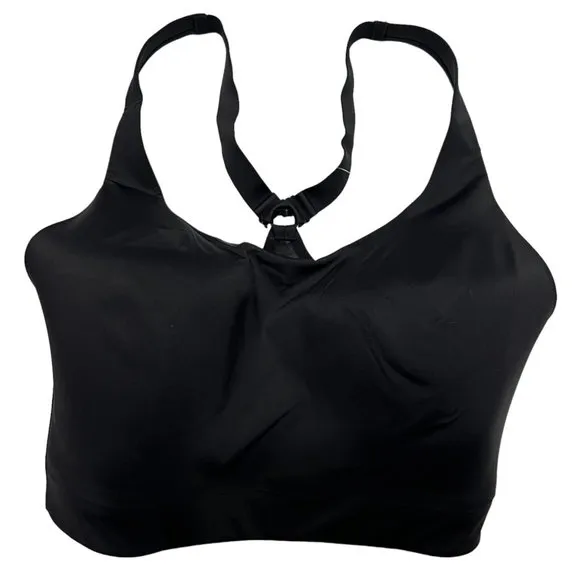 NWT ATHLETA Advance Bra 34F Black Adjustable Straps