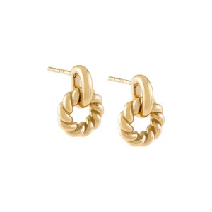 Open Rope Drop Stud Earring
