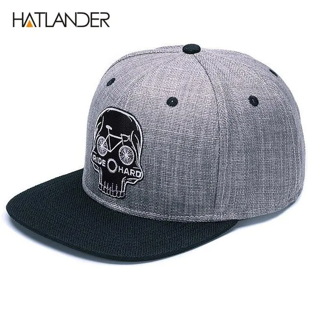 Original Baseball cap men snapback cap brand embroidery SKULL cool hip hop cap sports hats