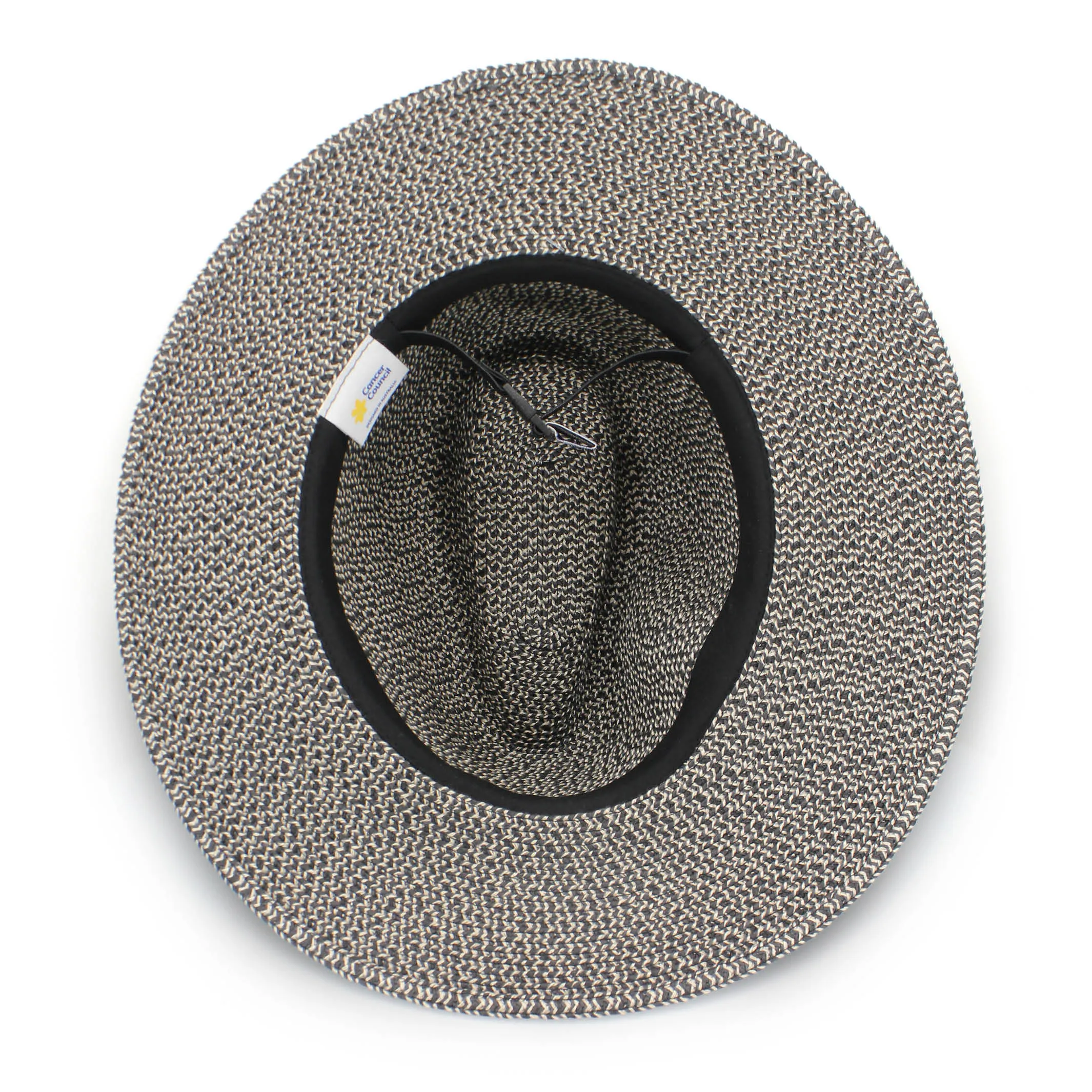 Outback Lightweight Fedora Hat - Grey/Black