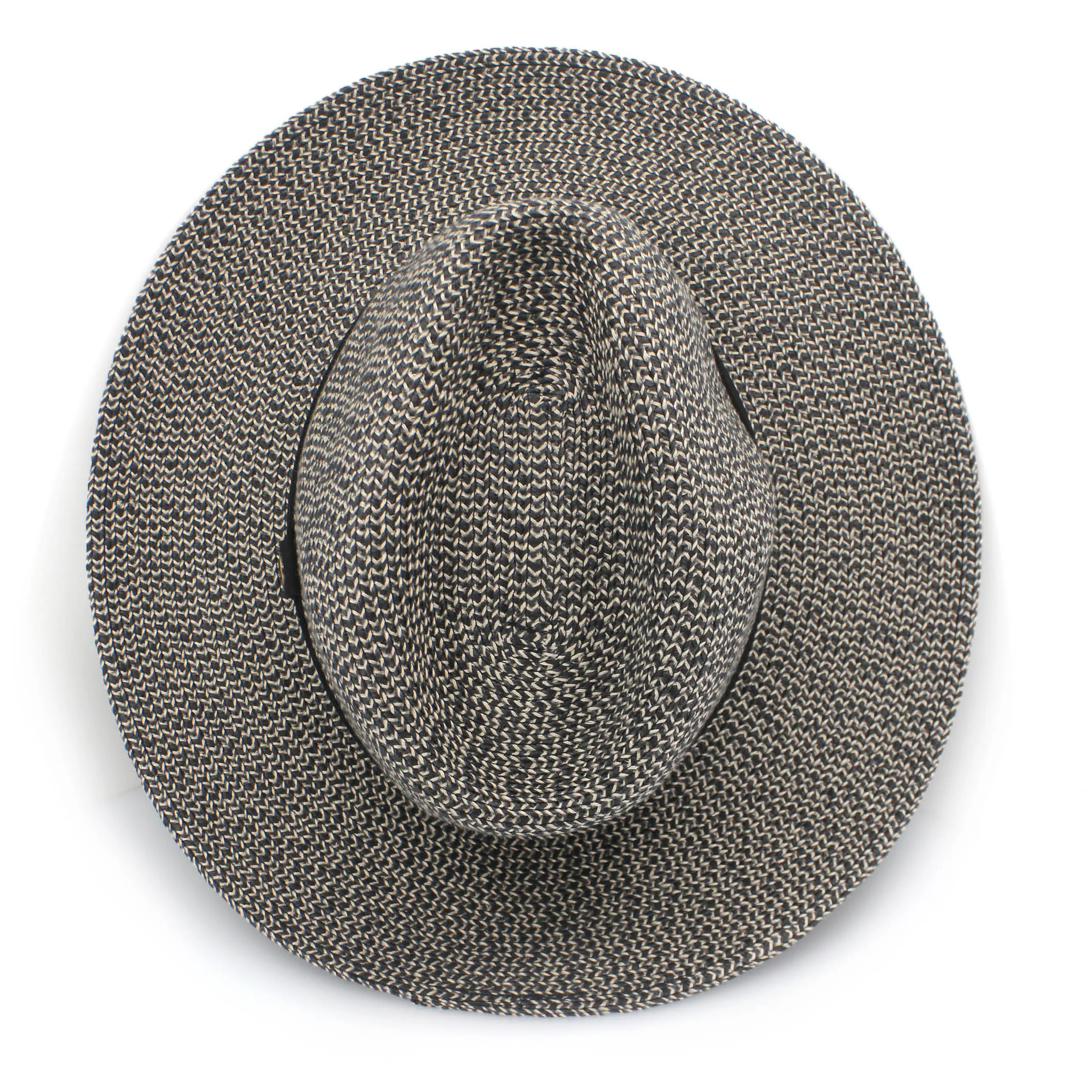 Outback Lightweight Fedora Hat - Grey/Black