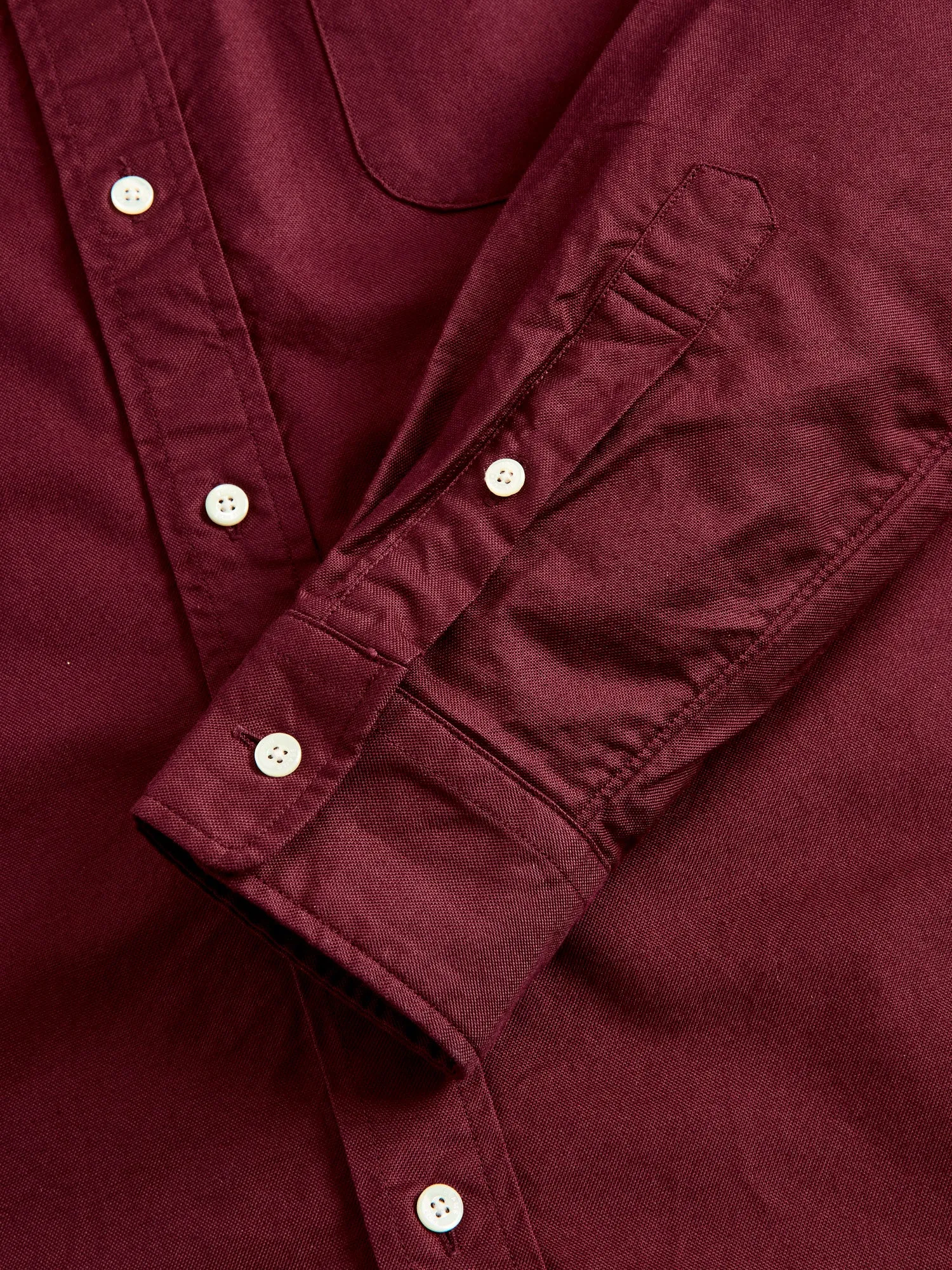 Oxford Button-Down Shirt in Burgundy