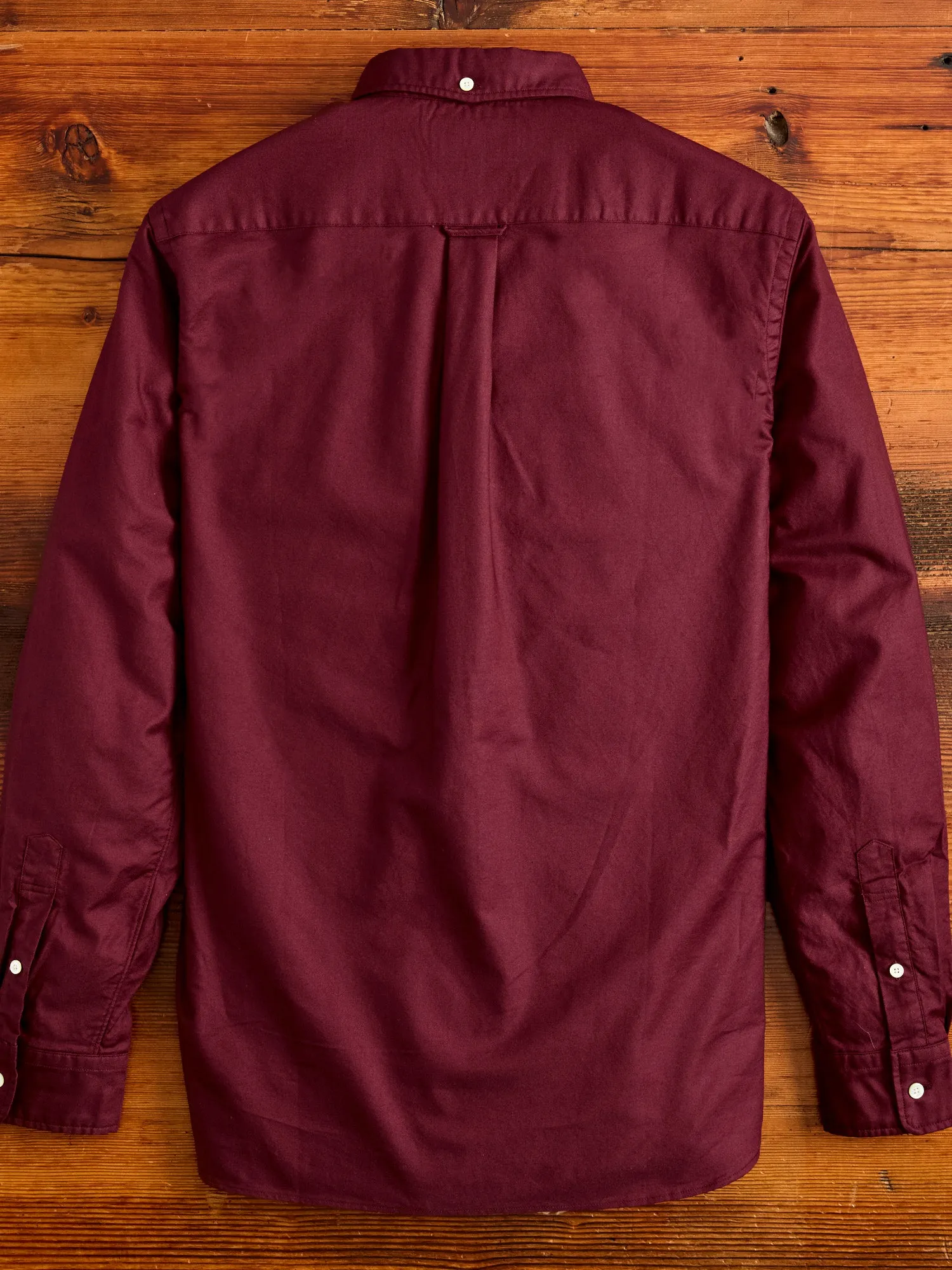 Oxford Button-Down Shirt in Burgundy
