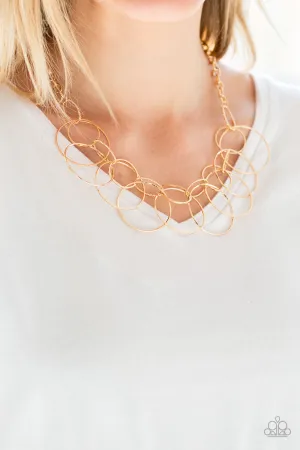 Paparazzi Circa de Couture - Gold Necklace