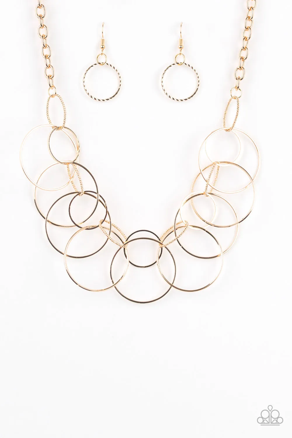 Paparazzi Circa de Couture - Gold Necklace