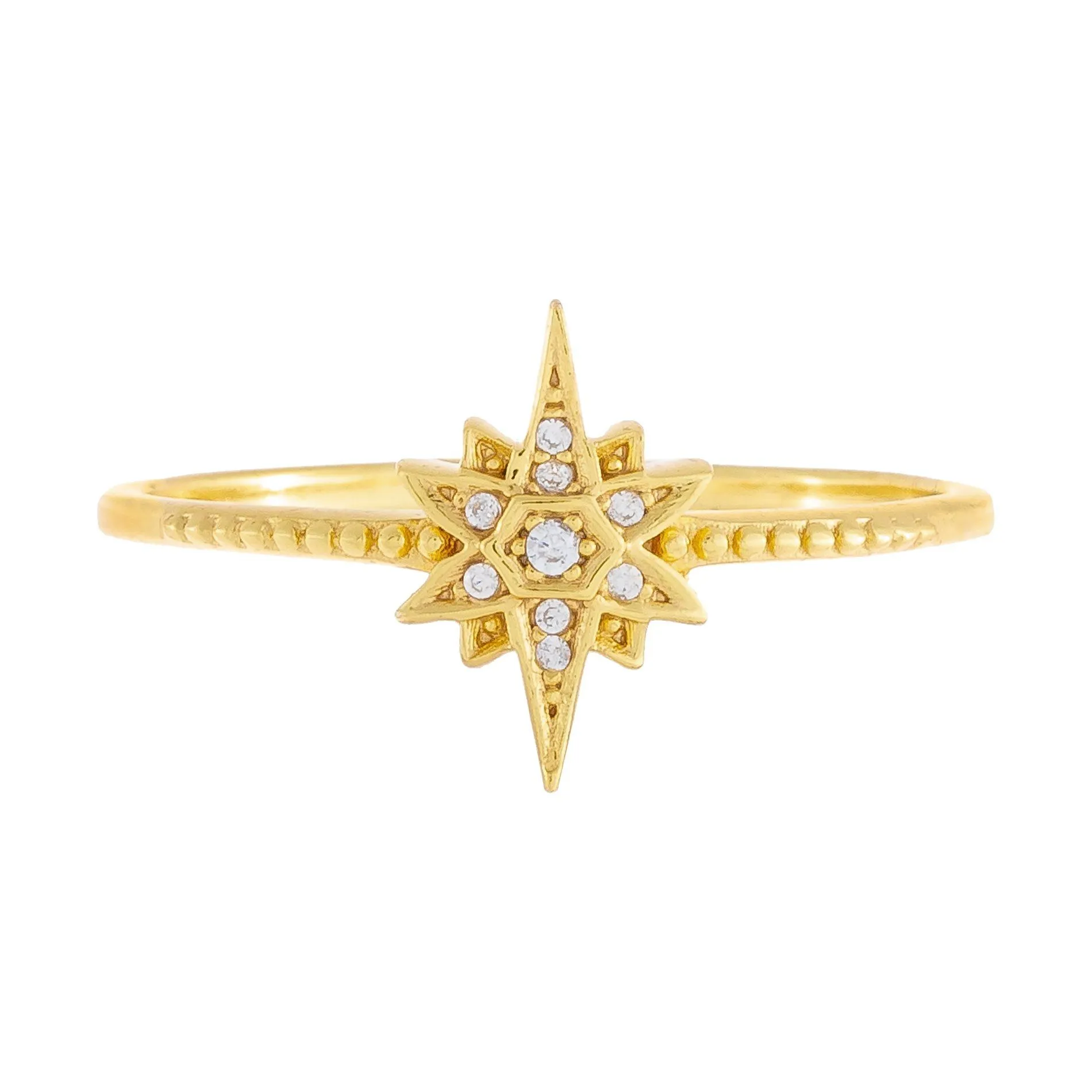Pavé Starburst Beaded Band