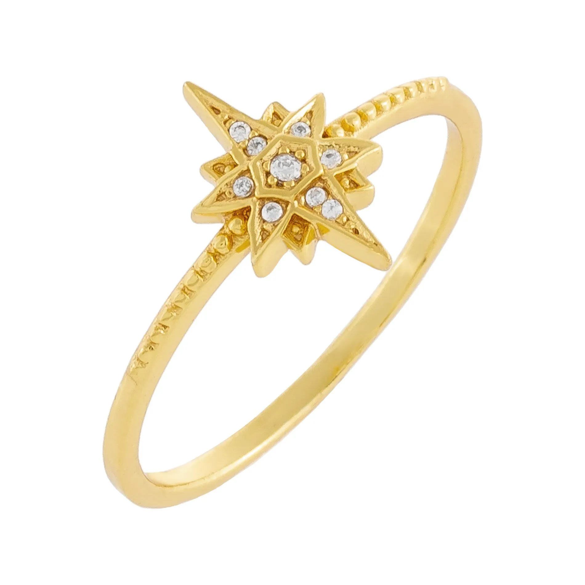 Pavé Starburst Beaded Band