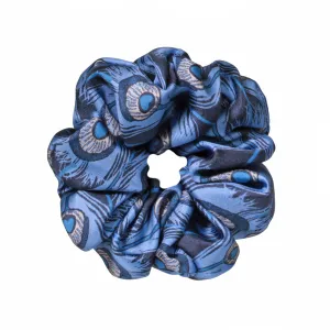 Peacock Silk Scrunchie