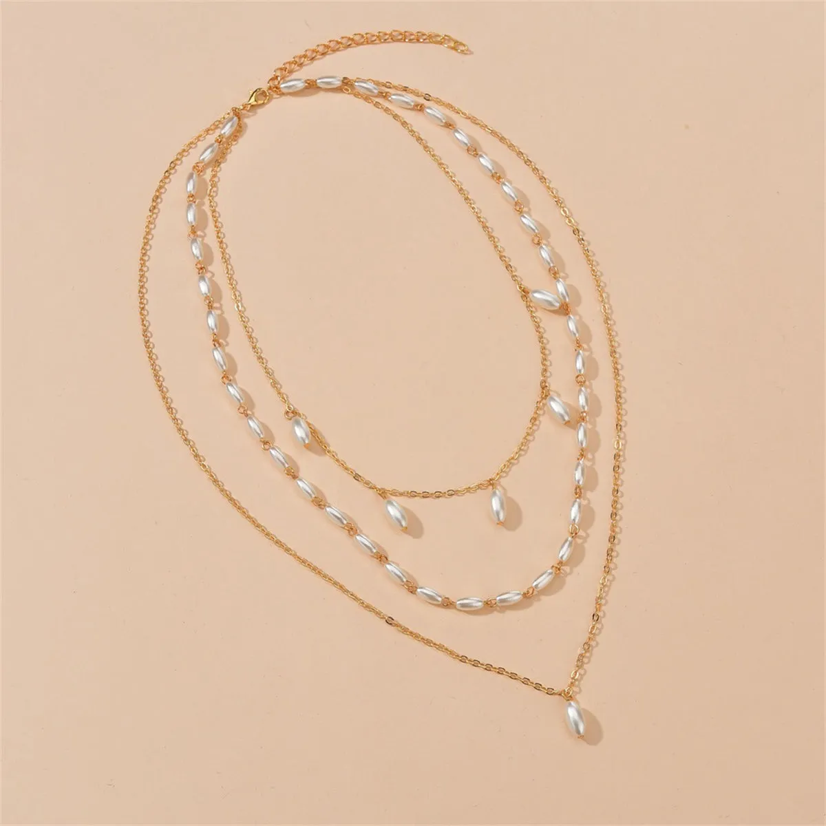 Pearl & 18K Gold-Plated Layered Necklace