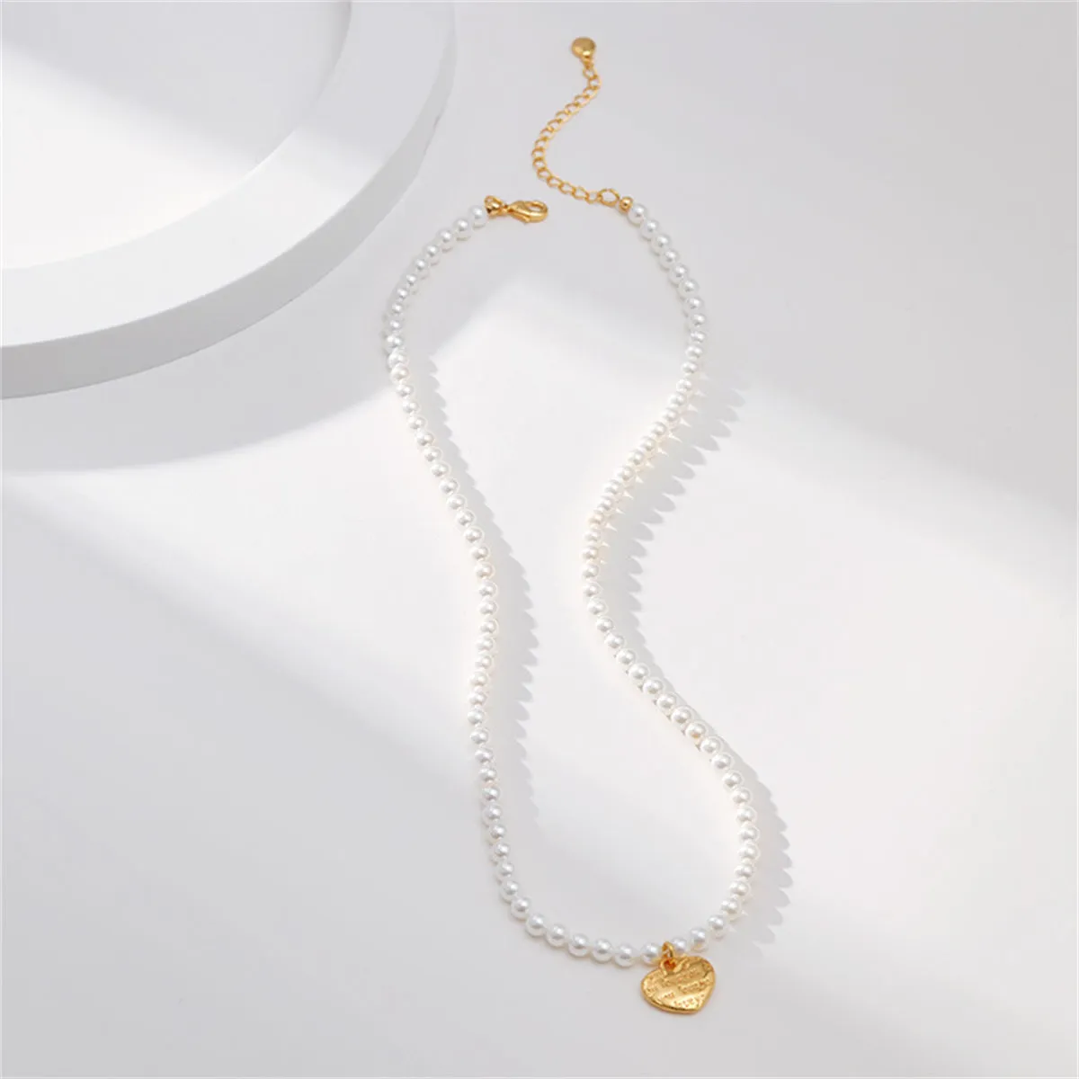 Pearl & 18K Gold-Plated 'Love You' Heart Pendant Necklace