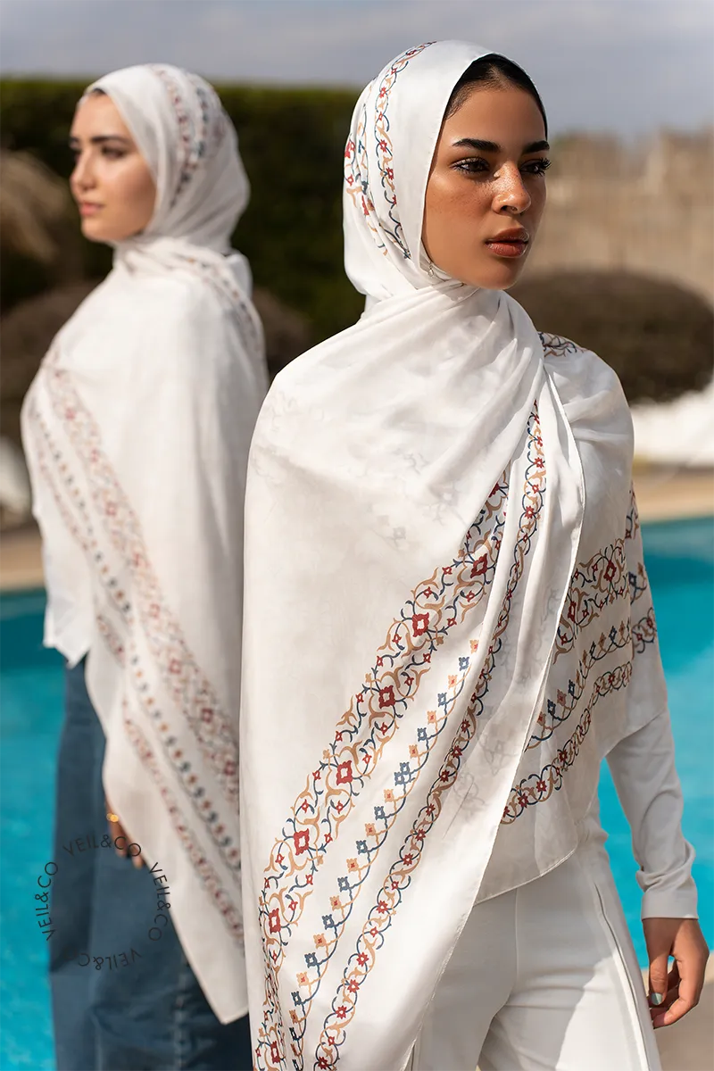 Pearl Radiance - Silk Hijab