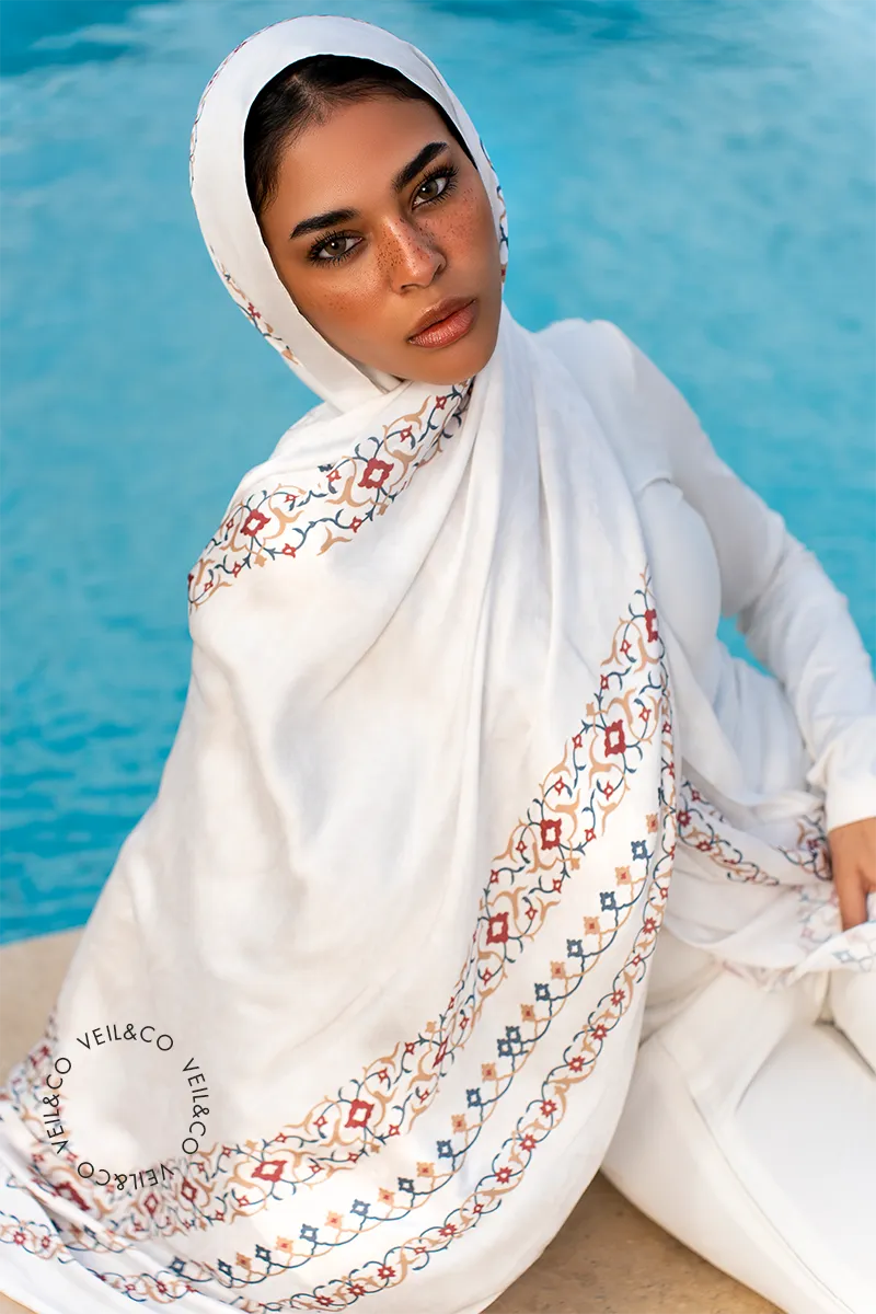 Pearl Radiance - Silk Hijab