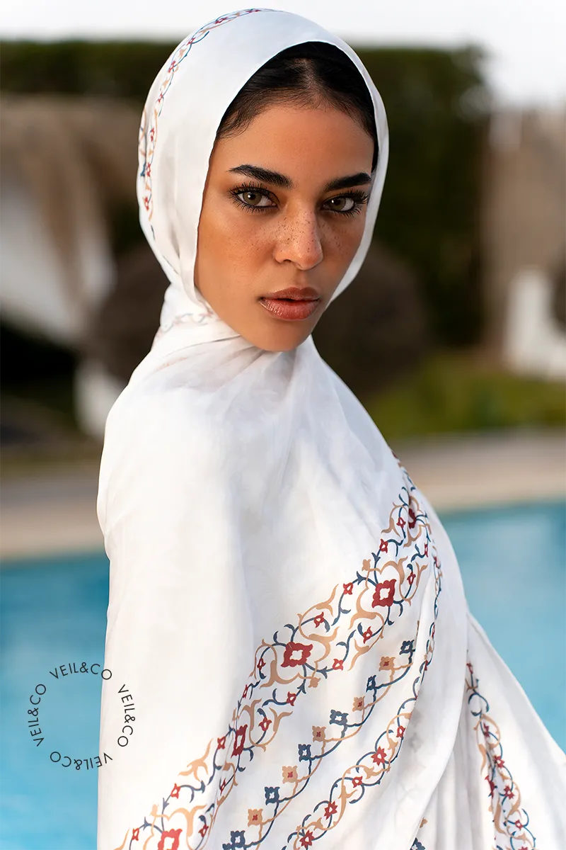 Pearl Radiance - Silk Hijab