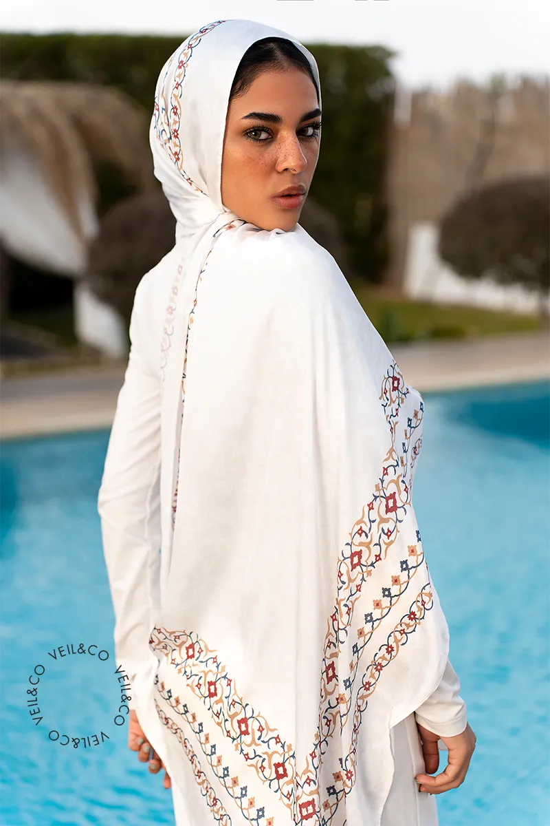 Pearl Radiance - Silk Hijab