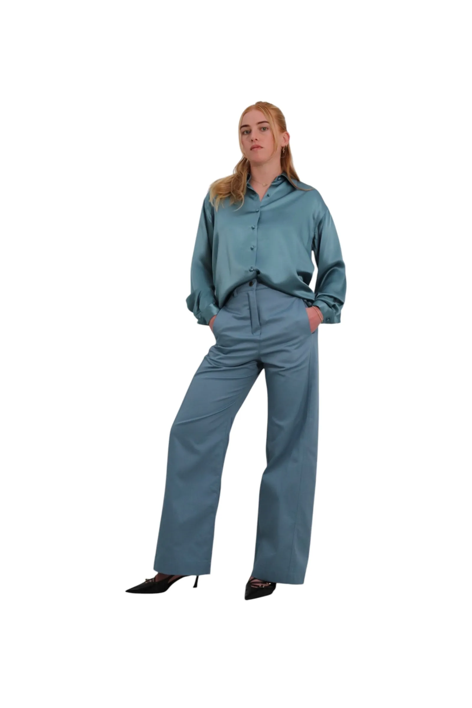 PHOEBE SILK SHIRT - AIR