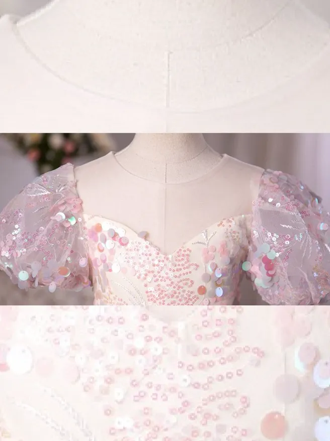 Pink Sequin Magic Mini Special Occasion Dress