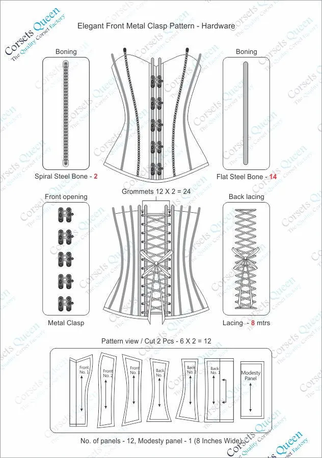 Pitmish Steel Boned Christmas Special Corset