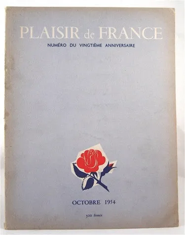 Plaisir de France  Octobre 1954