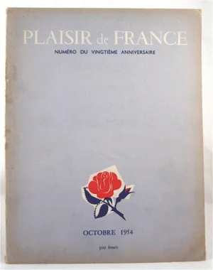 Plaisir de France  Octobre 1954