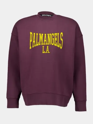 Plum and Yellow College Sweatshirt
