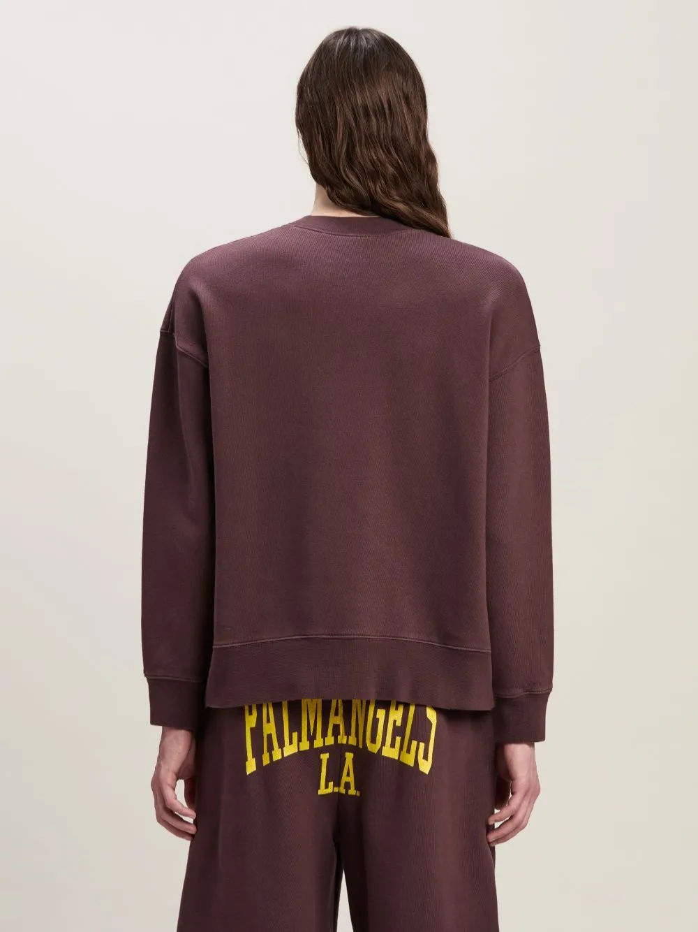 Plum and Yellow College Sweatshirt