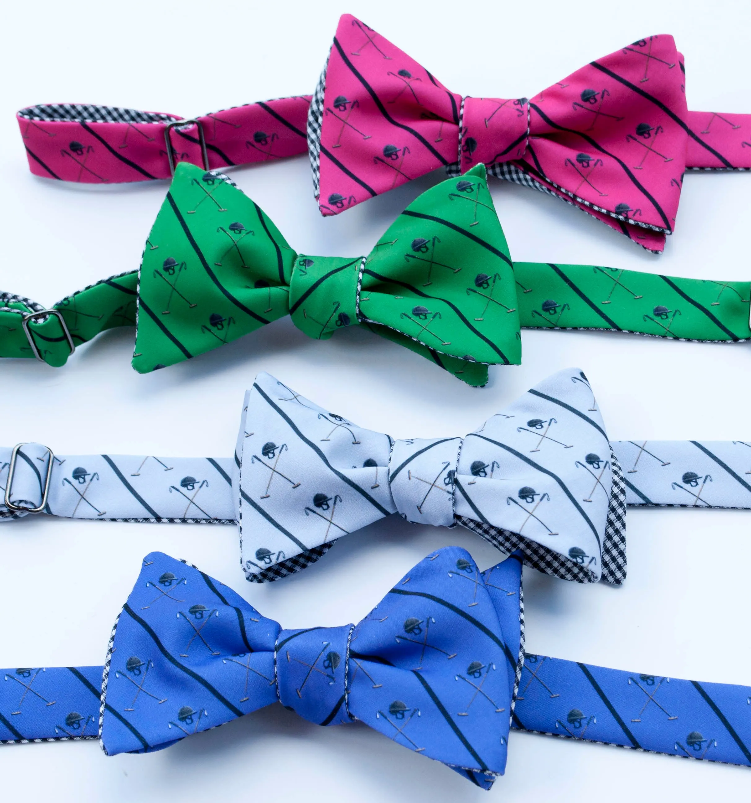 Polo Helmet Emblem Bow Tie - green
