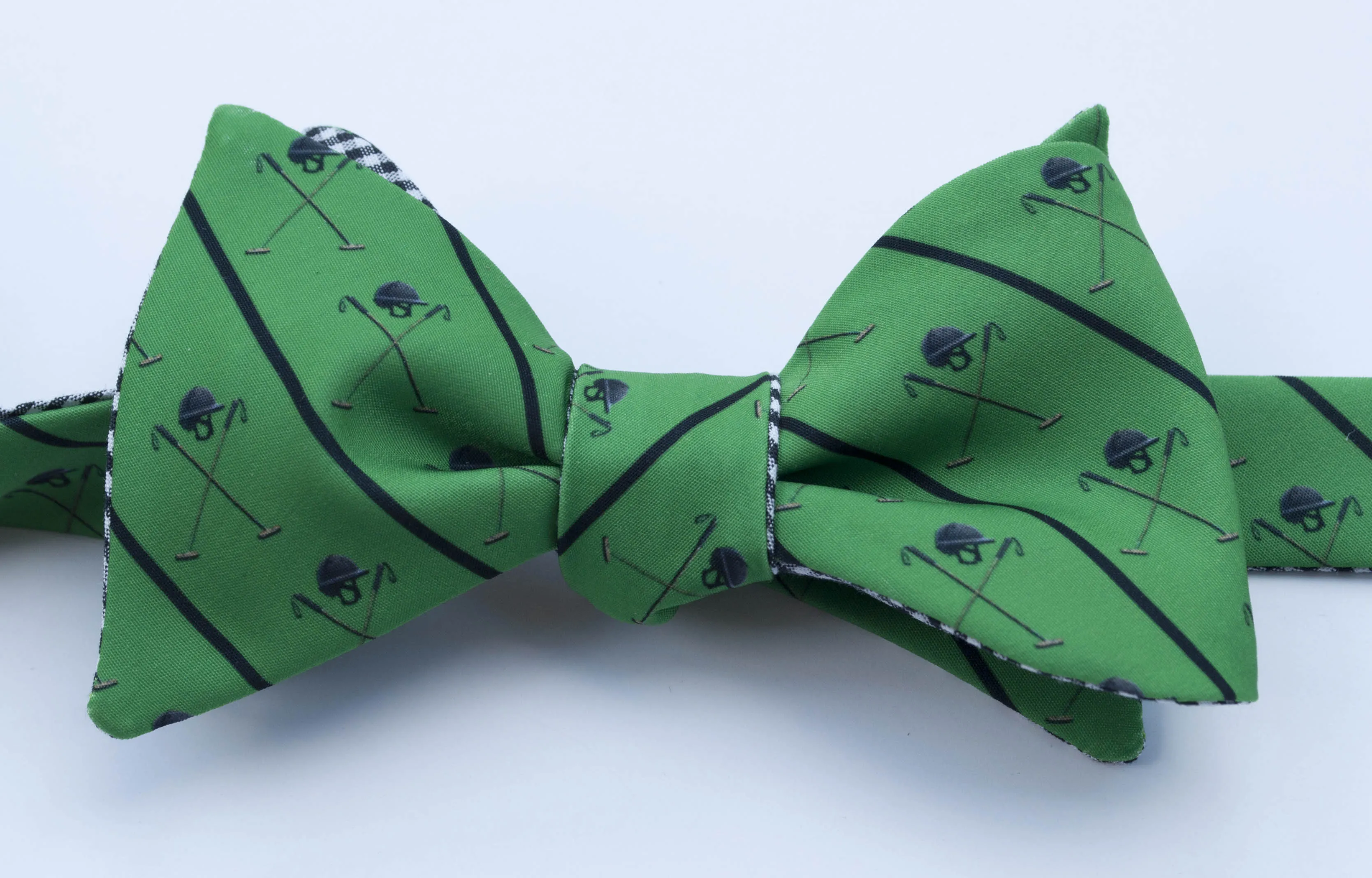 Polo Helmet Emblem Bow Tie - green