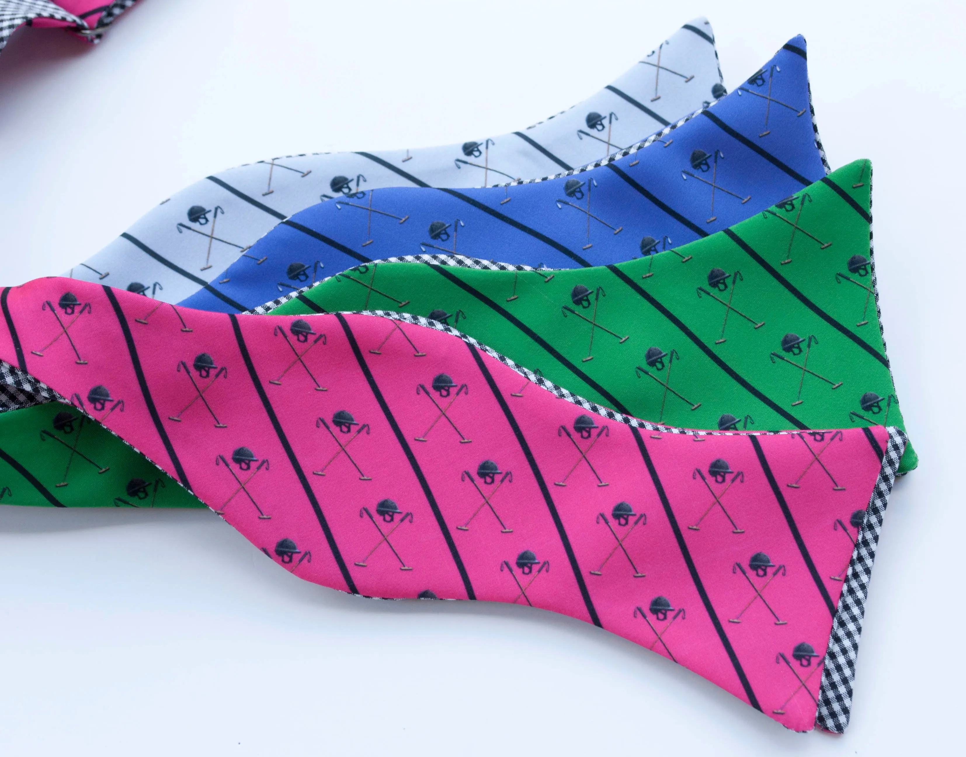 Polo Helmet Emblem Bow Tie - green