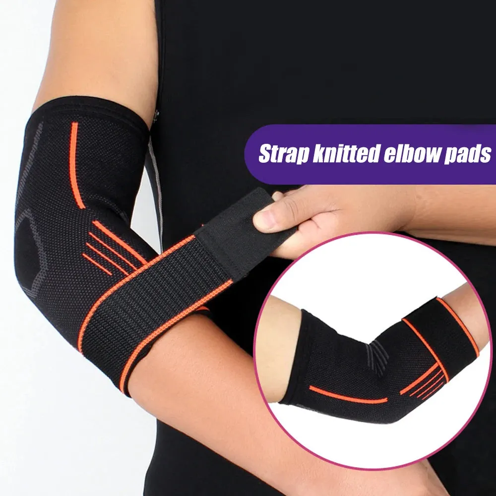 Premium Elastic Elbow Brace for Sports, Compression Arm Sleeve, Breathable Elbow Pads for Safety and Support, Adjustable Sports Protection for Arm Injuries – 1PC