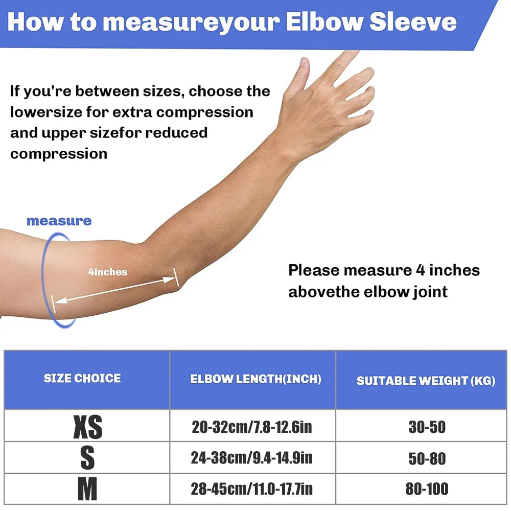Premium Elastic Elbow Brace for Sports, Compression Arm Sleeve, Breathable Elbow Pads for Safety and Support, Adjustable Sports Protection for Arm Injuries – 1PC